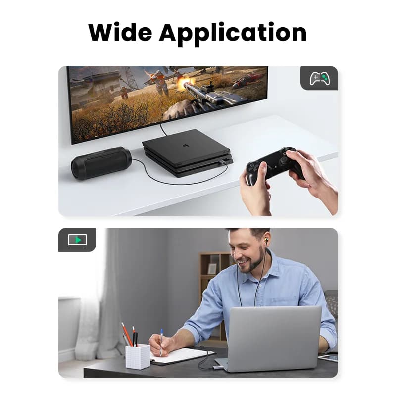 อะแดปเตอร์การ์ดเสียงภายนอก USB to 3.5mm