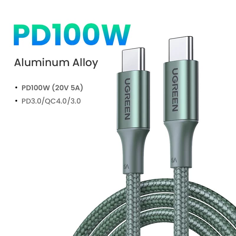 สาย USB-C to USB-C, 100W PD, 5A