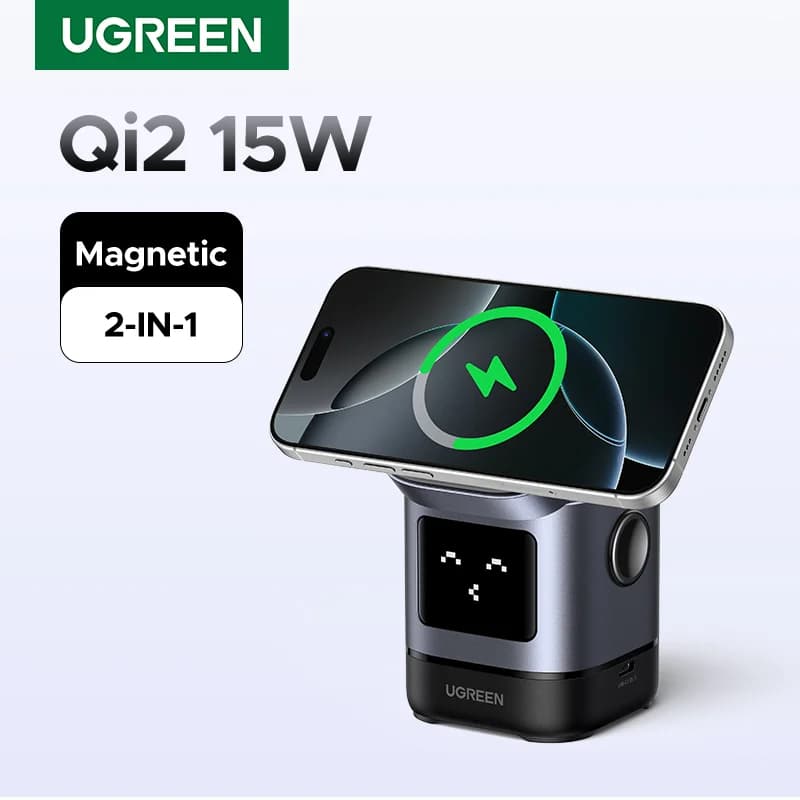 แท่นชาร์จไร้สายแม่เหล็ก Qi2 15W พร้อมสาย