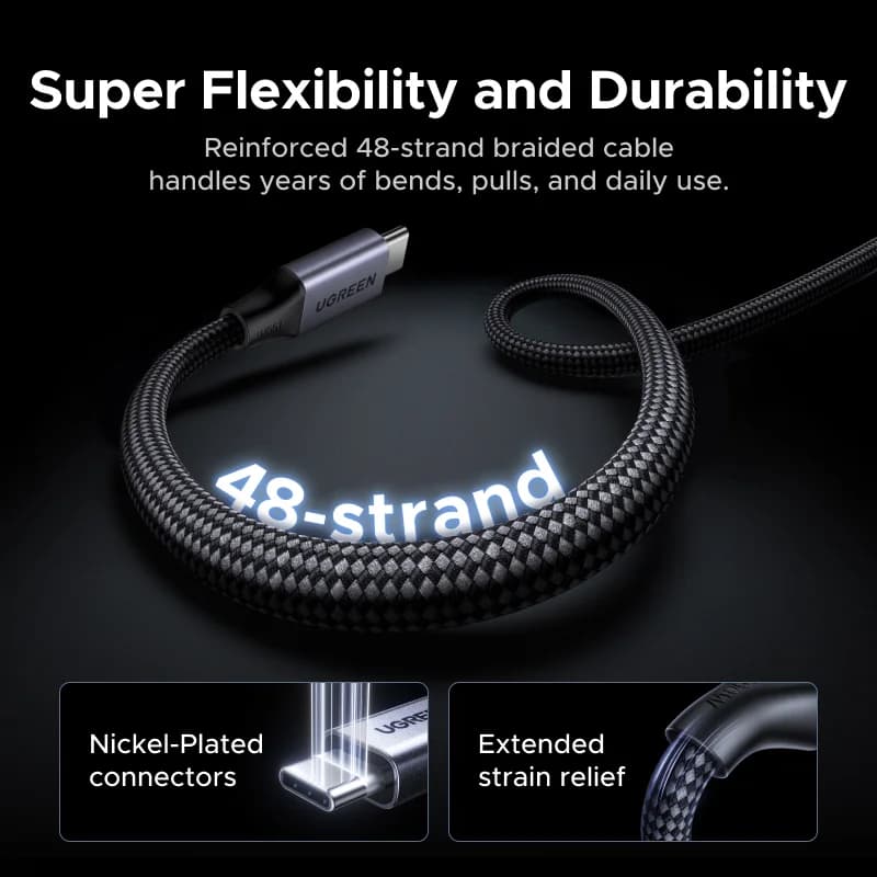 สายชาร์จ USB-C to USB-C แบบแม่เหล็ก กำลังไฟ 100W