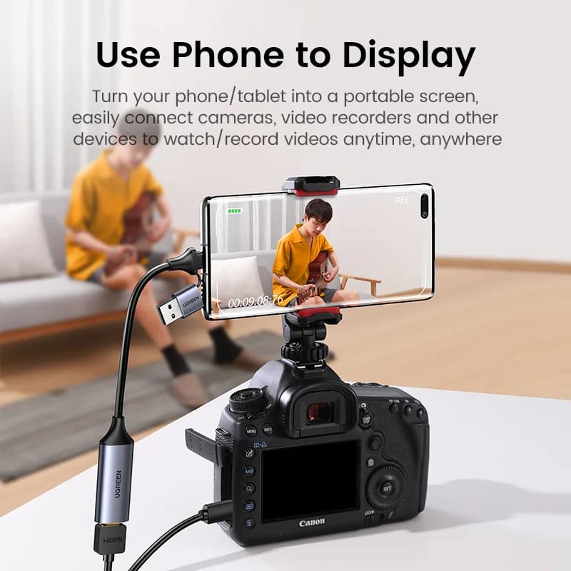 การ์ดจับภาพวิดีโอ HDMI เป็น USB-C ความละเอียด 4K