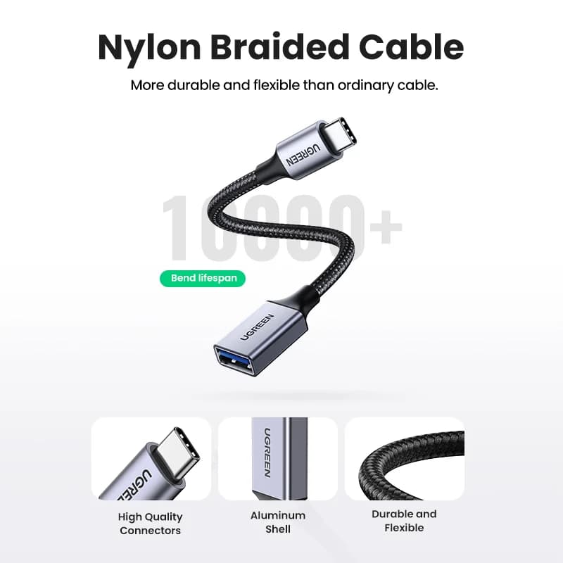 อะแดปเตอร์แปลง USB-C เป็น USB 3.0 OTG สำหรับส่งข้อมูล