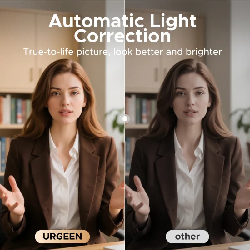 เว็บแคม 4K พร้อมไมโครโฟนและระบบปรับแสงอัตโนมัติ